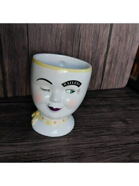 Vintage Limited Edition Baileys Irish Cream Mug 1997 Winking Face w Yum Inside